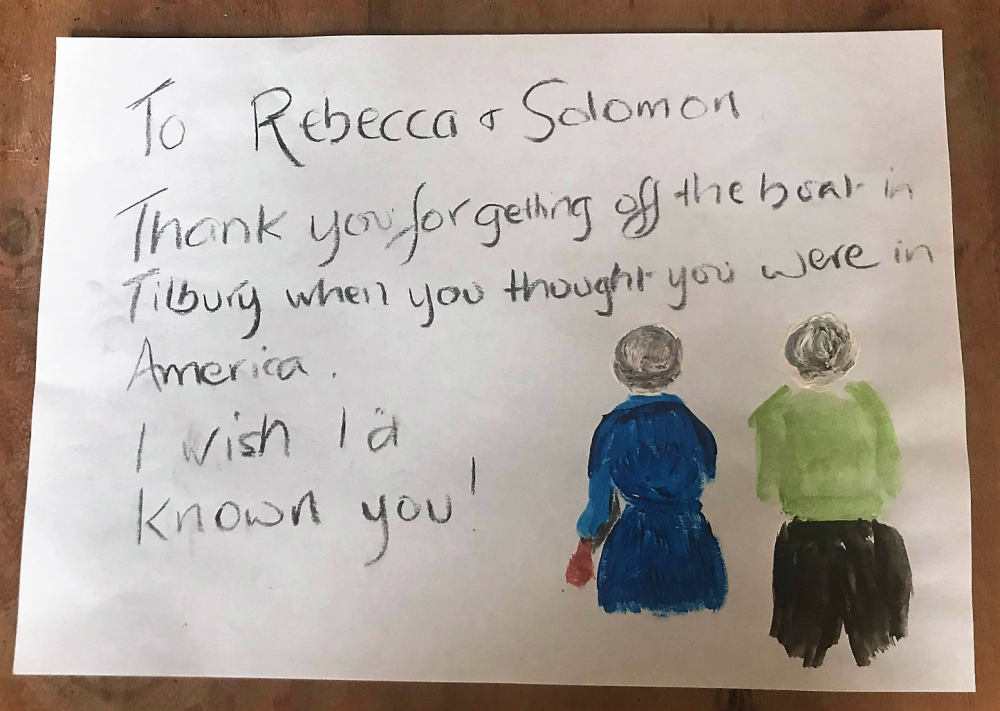 A piece of art created by Maeve’s grandma Gloria in her granddaughter Eden’s mindful art session… a tribute to her grandmother and grandfather.