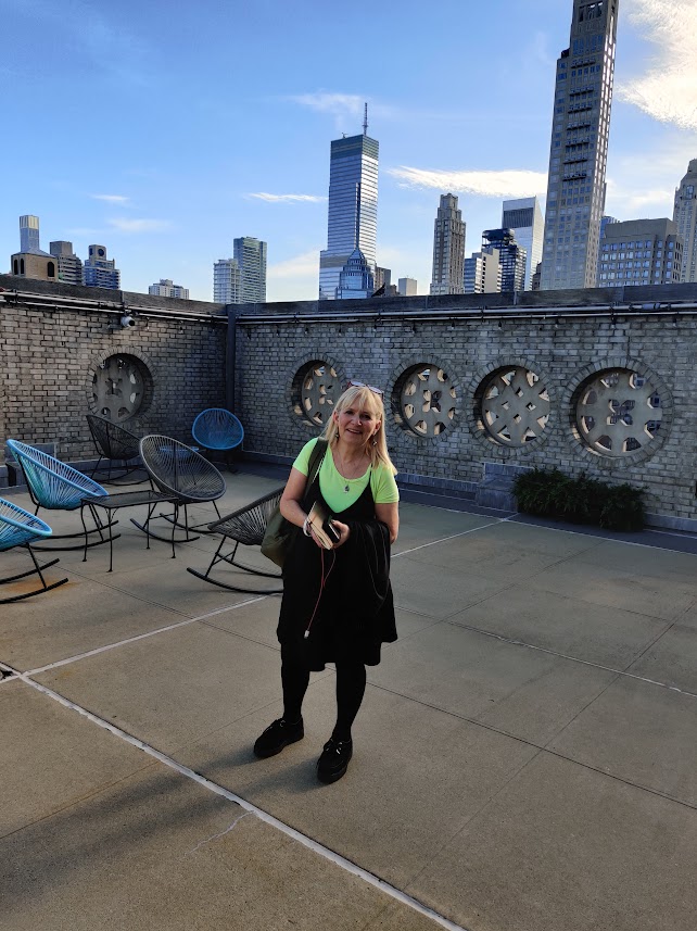 Debra at Temple Emanu-El on Manhattan's East Side